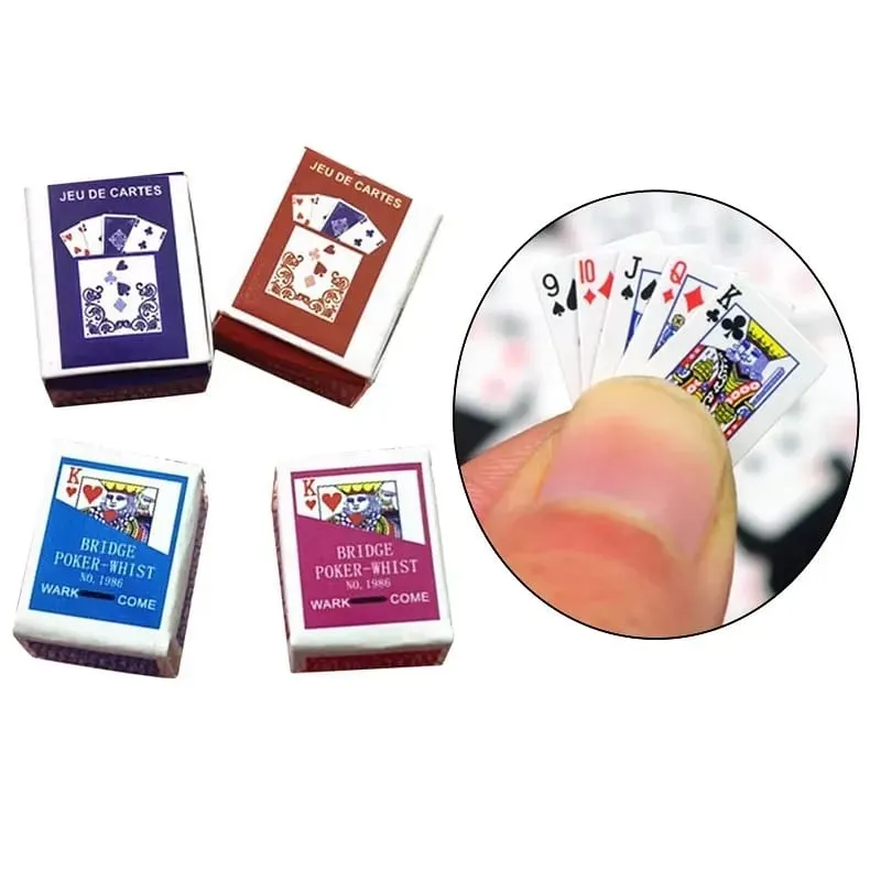 Bermain Poker Mini Kartu Menyenangkan Siswa Permainan Papan Penghilang Stres Mainan Kecil Bermain Poker Ujung Jari Kasual Mudah Dibawa — image 6