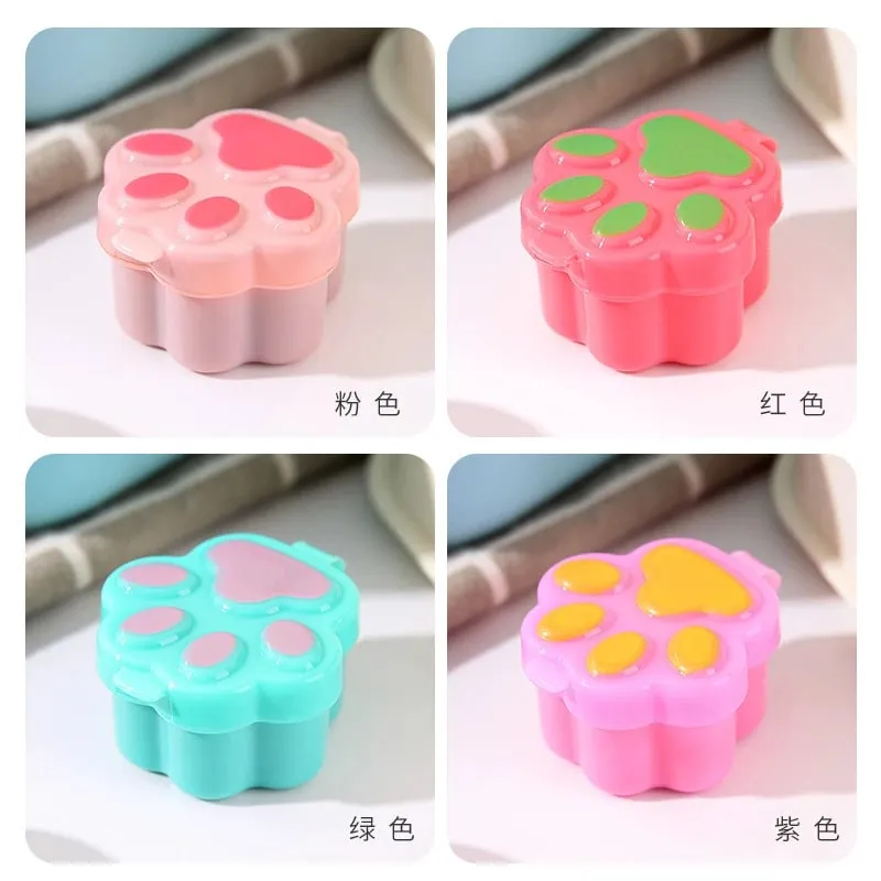 4pcs Mini Lunch Bento Soy Sauce Box Cute Design Plastic Portable Sauce Jars Condiment Dispenser Mini Salad Tomato Sauce Bottle