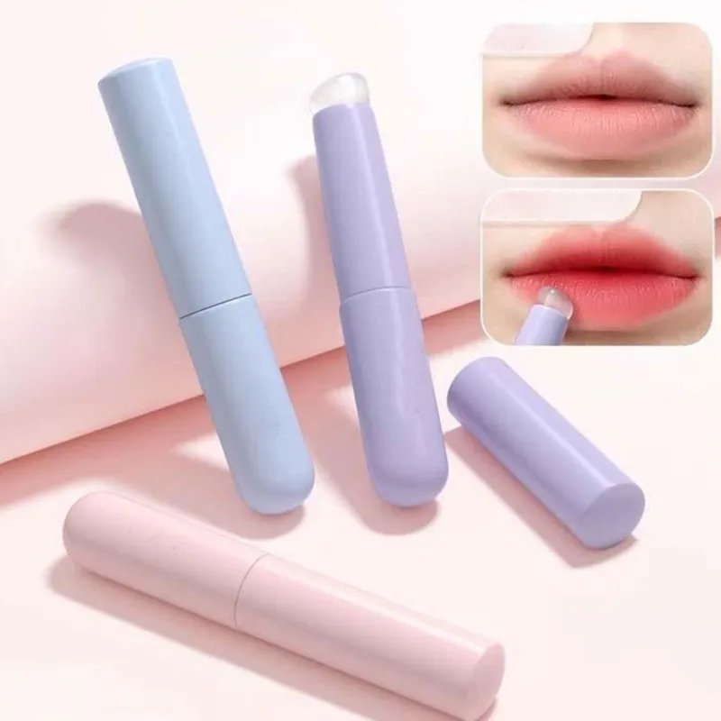Reusable Lip Brushes Multifunction Round Head Silicone Lipstick Brush Applicator Elastic Lip Gloss Makeup Brushes Woman — image 1