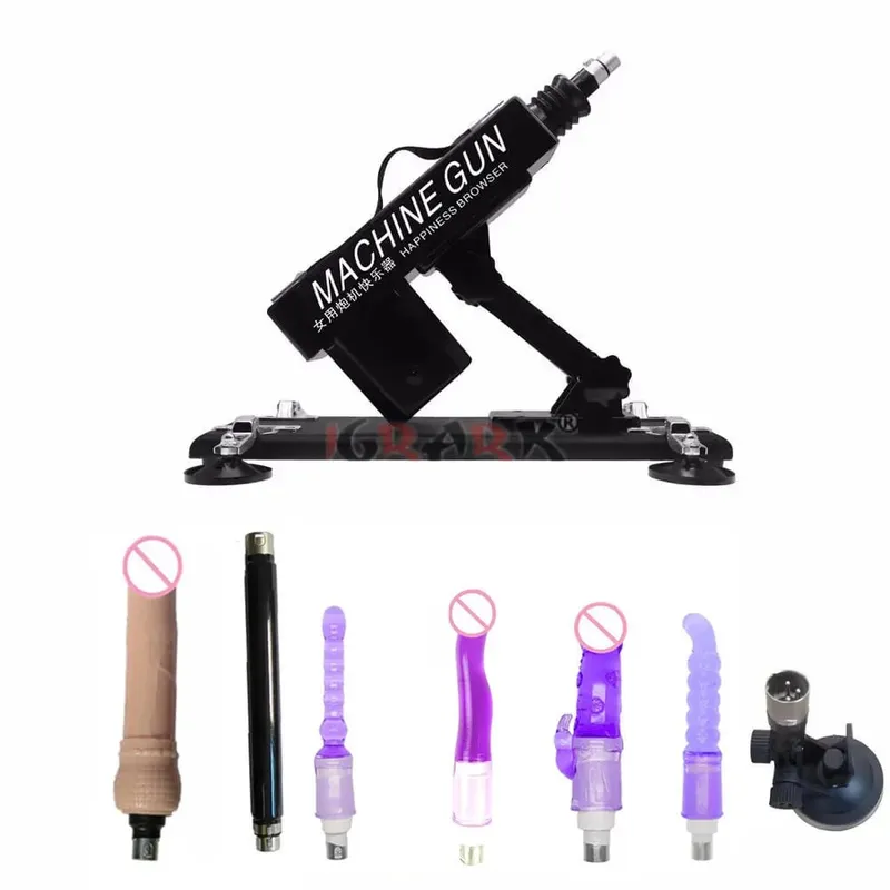 Macchina automatica del sesso del vibratore del motore forte con gli allegati del dildo Giocattoli regolabili del sesso della macchina di amore della pistola per il gioco adulto delle donne dell'uomo — image 8