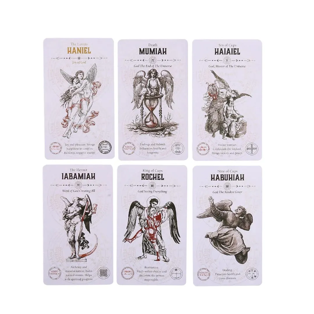 Engel-Tarot-Karten, mysteriöse Wahrsagerei, Orakel für Party-Play-Brettspiel-Deck — image 2