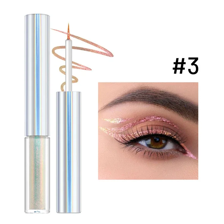 19 Farben holografischer Chamäleon-Flüssig-Eyeliner, metallischer Glitzer, farbverändernder Eyeliner, langanhaltendes, wasserfestes Augen-Make-up — image 10