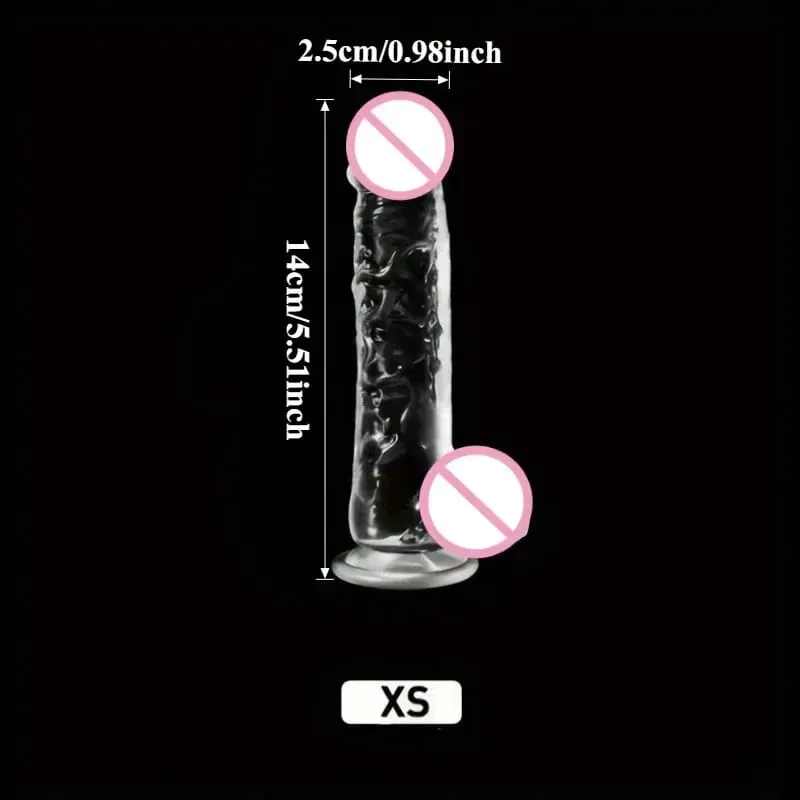 Tali Dapat Dipakai Realistis Pada Masturbasi Dildo Bening Cangkir Pengisap Kuat Mainan Seks Dewasa G-spot Cocok untuk Pasangan Wanita dan Pria