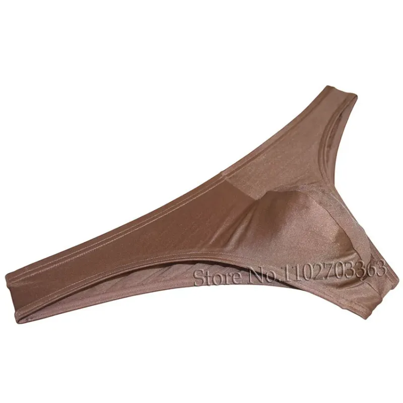Cuecas de biquíni masculinas, cuecas triangulares, franzir as costas, micro cuecas elásticas brilhantes, verão, cintura baixa, praia, sexy, sedoso e suave — image 23