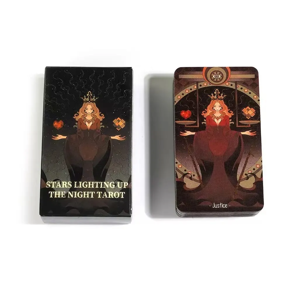 Sterne erhellen die Nacht Oracle-Karten A 78 Tarotkarten Divination Edition Wahrsagerei-Deck Borad Spiele Tarot-Decks — image 3