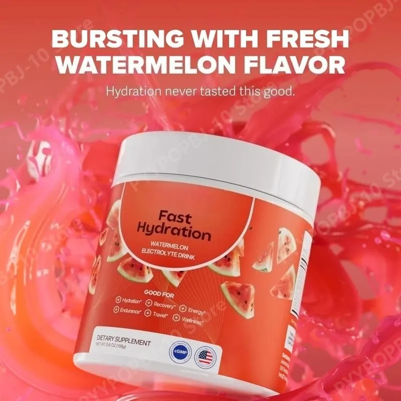 Bổ sung chất điện giải Hương dưa hấu Hỗn hợp hydrat hóa không đường với Natri Kali Magiê Canxi Bình du lịch — image 4
