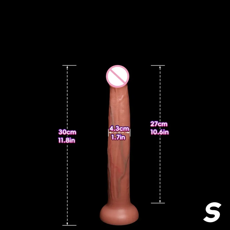 Pene artificiale super lungo Dildo realistico Genitali maschili Penetrazione Giocattolo del sesso anale Masturbazione vaginale femminile Ventosa Cazzo — image 10