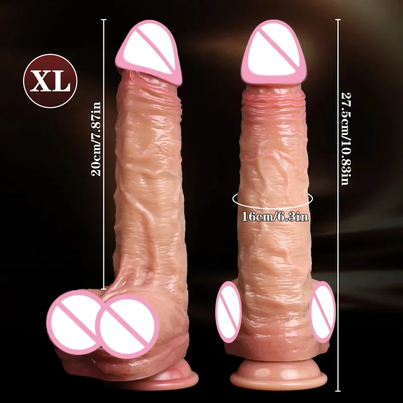 Realistisk dildo med glidende forhud og udløsningsfunktion Vagina dildoer til kvinder Vandspray Penis Analprop Sexet voksenlegetøj — image 11