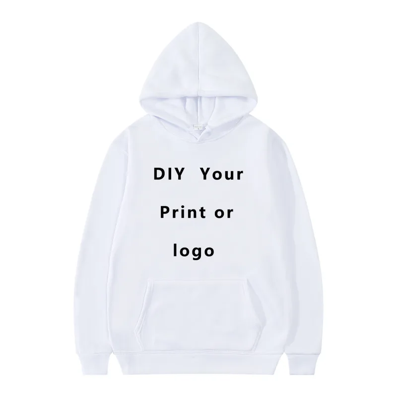 Sweat-shirt à capuche pour hommes et femmes, avec votre propre Design, Logo/image de marque, personnalisé partout, bricolage, décontracté, à la mode, nouveau — image 9