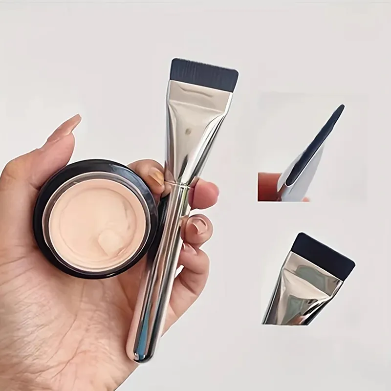 3ชิ้นมุมแบนแปรงแต่งหน้าตั้งมูลนิธิคอนซีลเลอร์Contourหน้ากากแปรงหัวแบนเครื่องมือเครื่องสำอาง — image 2