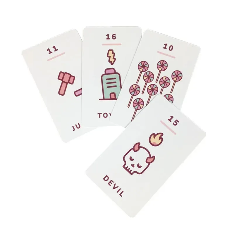 Kawaii Tarot Cards Mystical Guidance Divination Entertainment Partys Board Game Supports Wholesale 78 — image 6