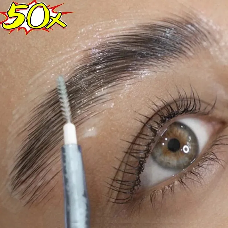 50 DB Mini szemöldökkefe Hordozható szemöldökápoló kefék eldobható hajlítható mikro szempilla szemöldökemelő kefék applikátorok eszközök — image 2
