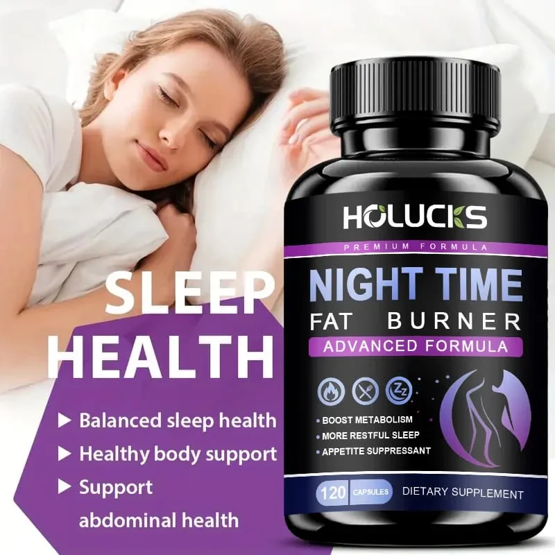 Bruciatore di grasso notturno extra potente Promuove un sonno veloce Aumenta il metabolismo e bilancia il cortisolo Riduce l'appetito notturno — image 7