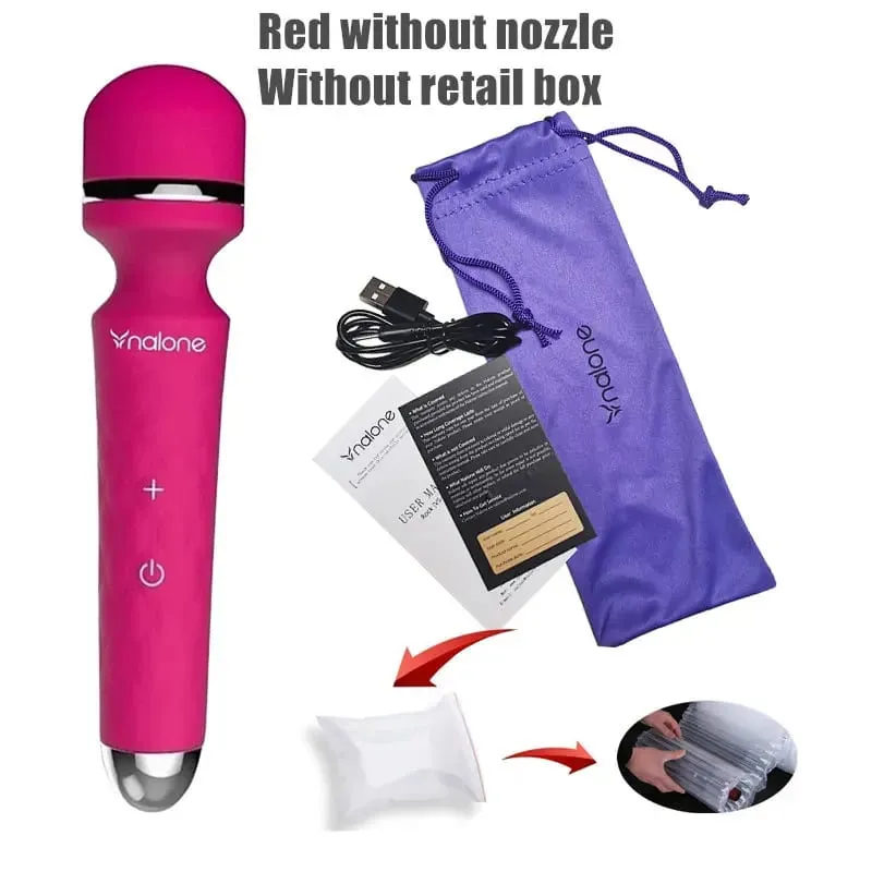 Nalone Rock ที่มีประสิทธิภาพ Clitoris Vibrator ชาร์จ USB Magic Wand AV Vibrator เครื่องนวดผลิตภัณฑ์ทางเพศเพศเร้าอารมณ์ของเล่นสำหรับผู้หญิง — image 8