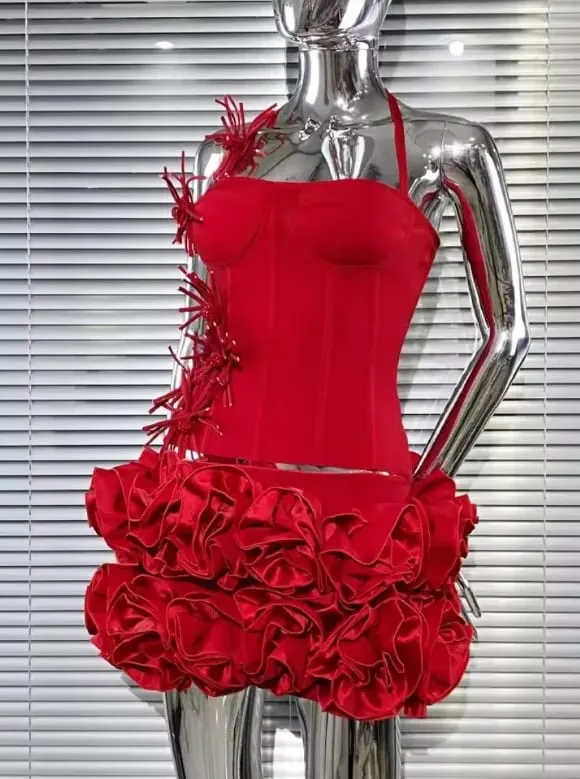 VC Chic – robe corset sans manches, style dos nu, avec embellissements uniques, pour une soirée spéciale