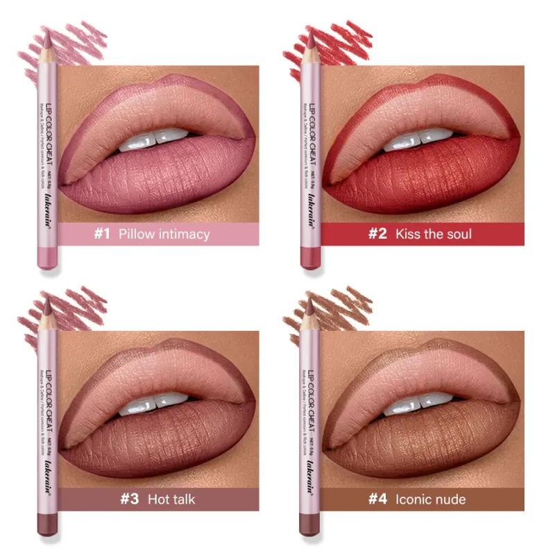 Schlanker Lipliner-Stift, nackt, matt, hohe Farbe, definiert sexy Lippen, präzise, wasserfest, langlebig, Geschenke für Freundin, Lipliner-Stift — image 6