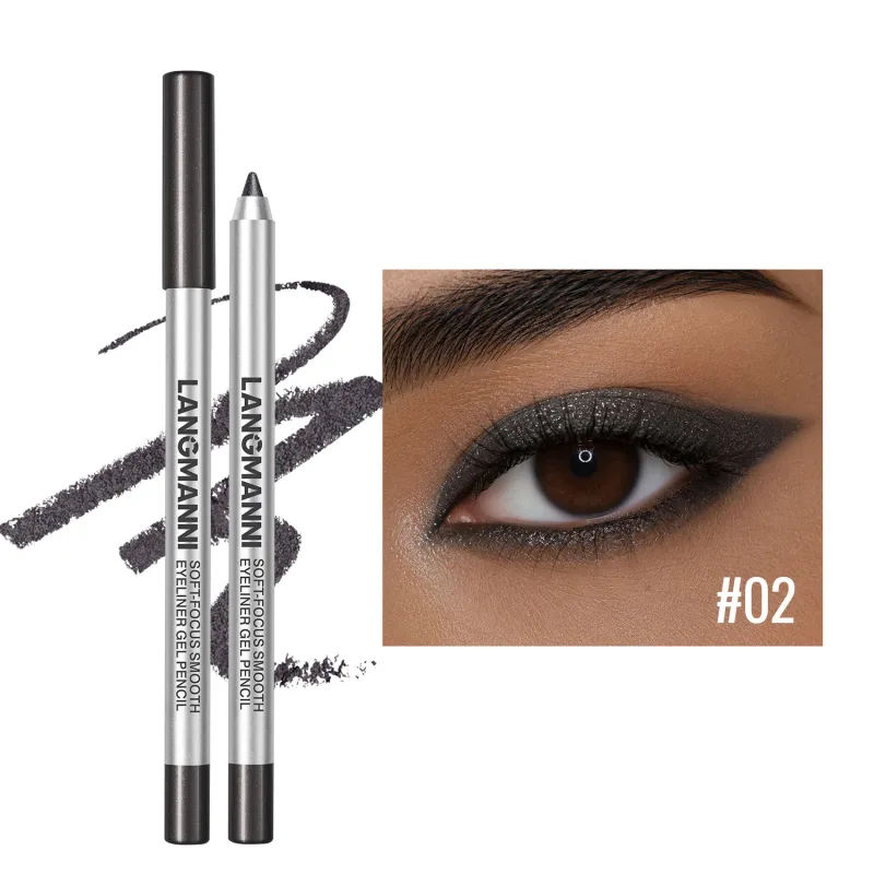 Waterproof and Sweat Proof Pearlescent Shining Eyeliner Gel Pencil Long Lasting Smooth Easy To Colors Women Eye Makeup — image 10