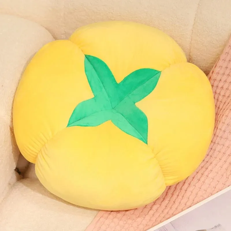 Kawaii simulace Veggie Ovocný plyšový polštář Tomel Houba Shiitake Rajče Měkký dekor Polštář do ložnice Dárek na pohovku