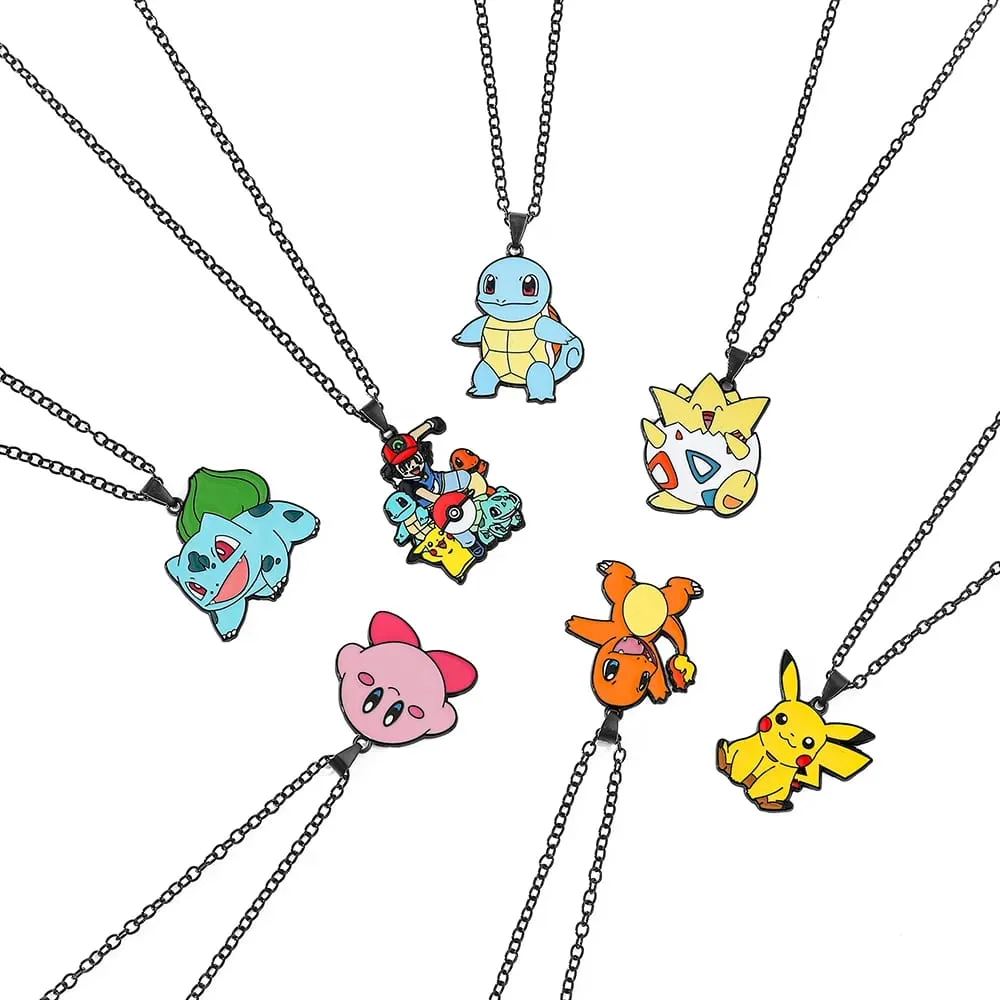 Anime Pokemon metalowa zabawka śliczna figura Pikachu Squirtle Psyduck Charmander strona dekoracji prezent Cosplay — image 2