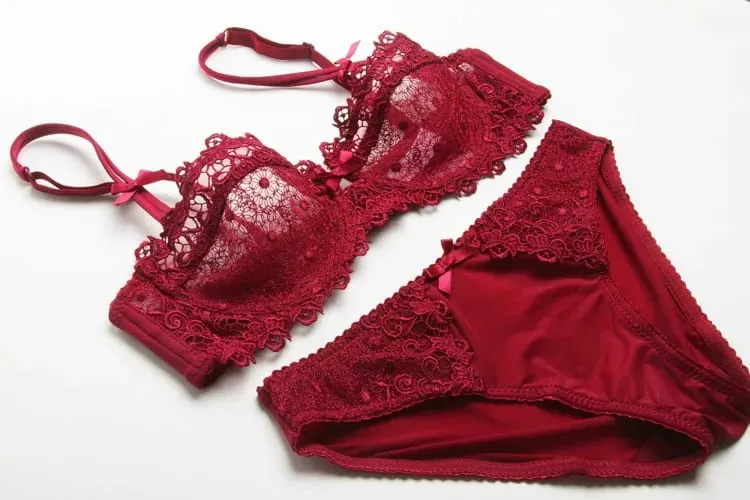 Ensemble de Lingerie d'été en dentelle blanche, soutien-gorge Ultra fin, respirant, maille transparente, Sexy, décolleté en V, Push Up, sans fil, sous-vêtements pour femmes — image 11