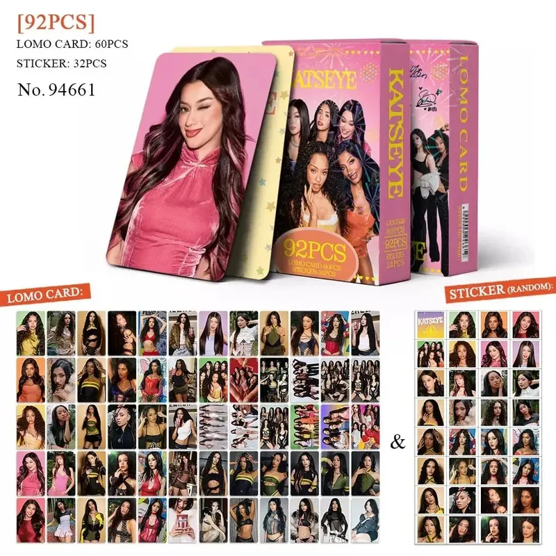 92 pièces Kpop Hot Idol MANON SOPHIA DANIELA LARA MEGAN YOONCHAE auto-fait HD Lomo cartes Fans recueillir des cartes photo cadeaux petites cartes — image 8