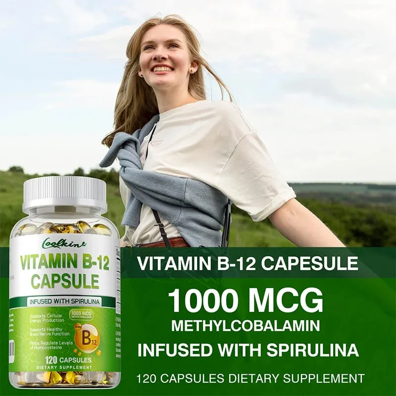 Vitamin B12 Kapsler - Methylcobalamin Supplement for Mind Energy Brain Mood Heart Support — image 6