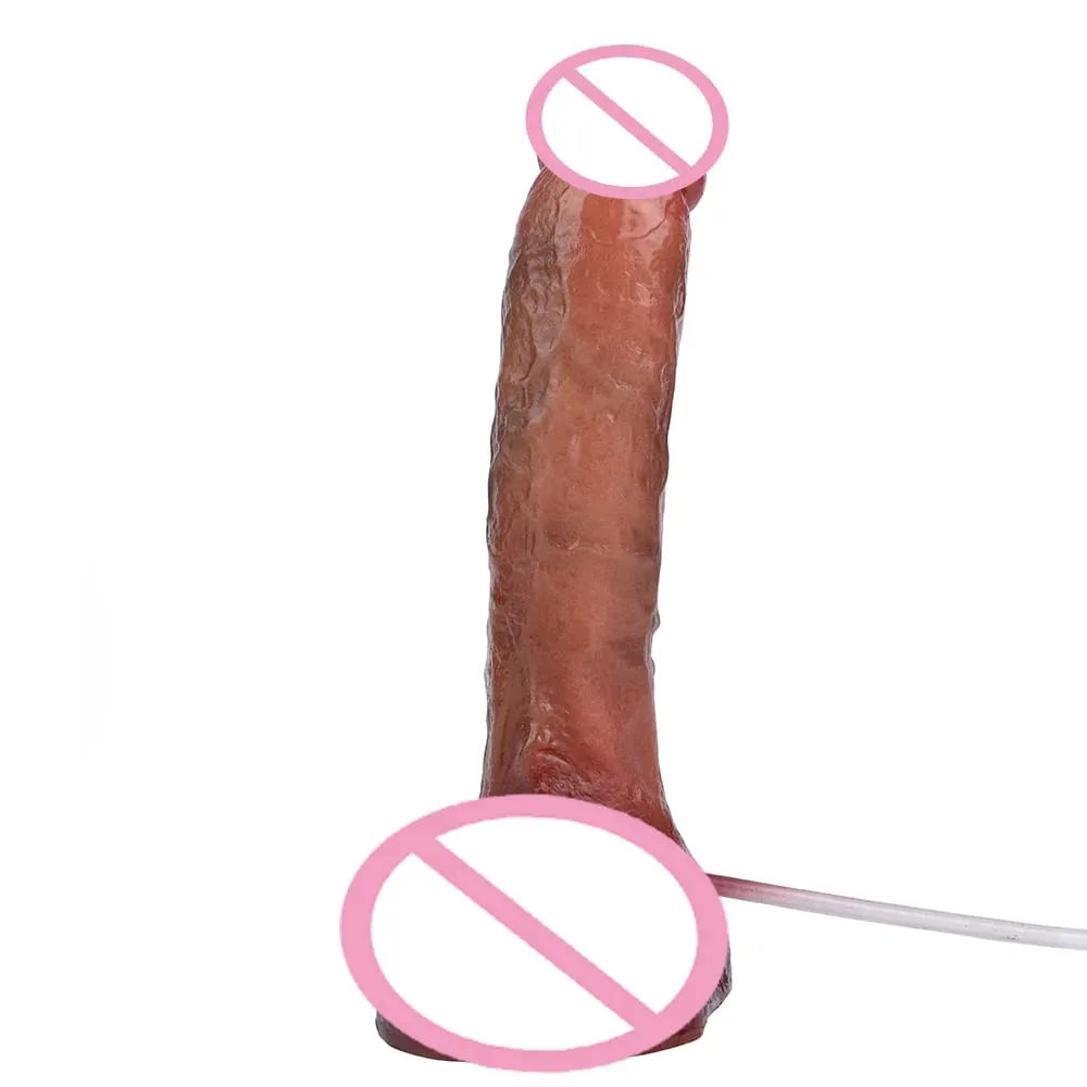 Lebensechte Squirting Penis Silikon Ejakulation Großer realistischer Dildo mit Sucker Skin Touch Anal Sexspielzeug für Frauen — image 3