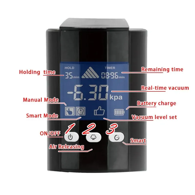 Men's Smart Penis Pump Electric Masturbator Penis Endurance Trainer Acrylic Erotic Negative Pressure Cylinder Sex Toy for Men18+ — image 3