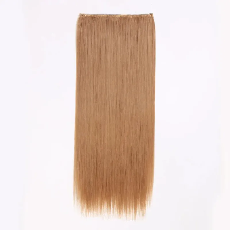 คลิปสังเคราะห์ในส่วนขยายของผม 6 ชิ้น/เซ็ต 16 คลิปยาวตรง Hairpieces คลิปต่อผมสำหรับผู้หญิงสีบลอนด์ — image 51