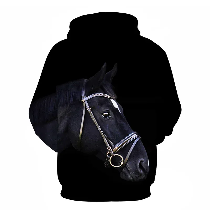 Horse Win Instant Success 3D Print Hoodies Interesting implication Animal Design Men Women Streetwear Pullover Casual Sweatshirt — image 28