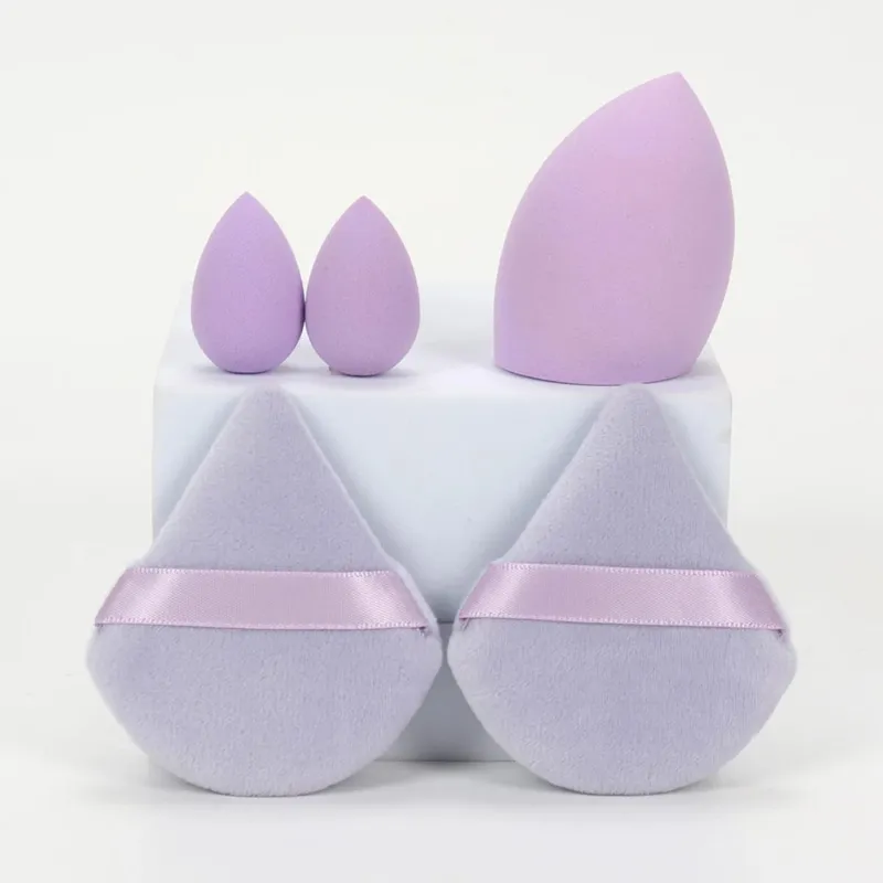 5Pcs Professional Makeup Sponge Set - Soft Gentle Multi-Purpose Tools for Perfect Foundation Powder and Blush Application — image 10