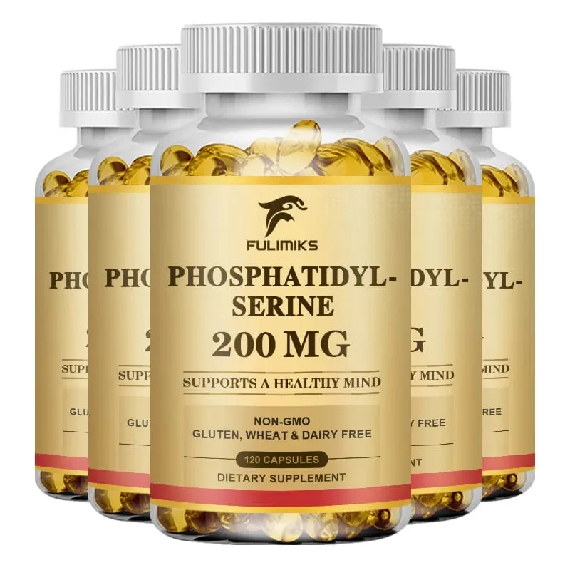 PhosphatidylSerine Capsules High Absorptions Supplement til støtte for hukommelsesfokus Kognitiv søvn og hjernesundhed — image 12