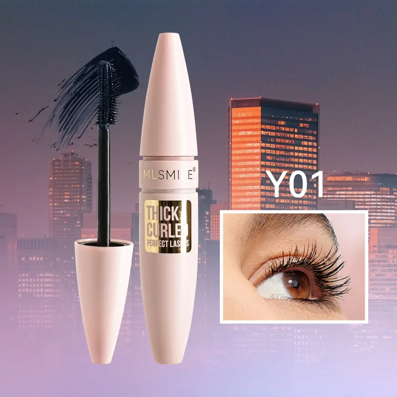 Bunte Wimperntusche, dicke Locken, wasserfest, natürliche Wimpern, verlängert, langanhaltend, schnell trocknend, blau, braun, schwarz, Wimperntusche, Augen-Make-up — image 8