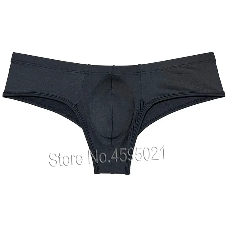 Men's Low Waist Bikini Briefs Underwear Male Bikini Enhance Pouch Boxershorts Micro Trunks Underpants Soft Briefs — image 20