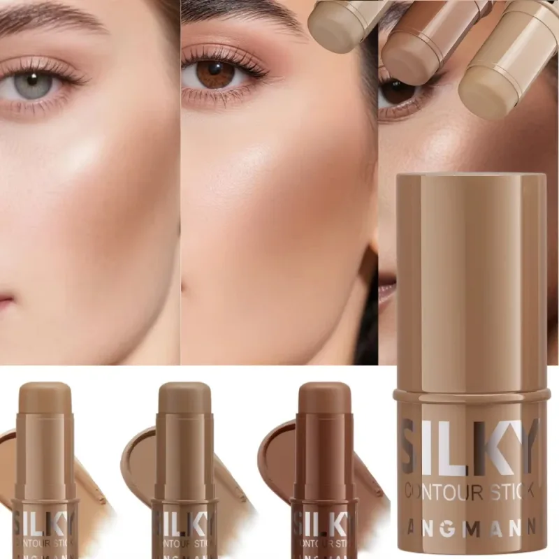 3 Warna Penyamar Liputan Penuh untuk Pembaikan Cetakan Bintik Jerawat Lingkaran Gelap Kontur Krim Lorek Palet Asas Muka Makeup Korea — image 3