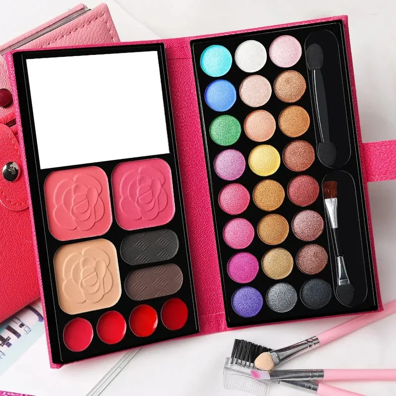 33 สีแต่งหน้าชุดอายแชโดว์ Blush ลิปสติกพาเลทยาวนานสาว Pan พร้อมกระจกเริ่มต้นแผ่นเครื่องสำอางค์แต่งหน้า — image 2