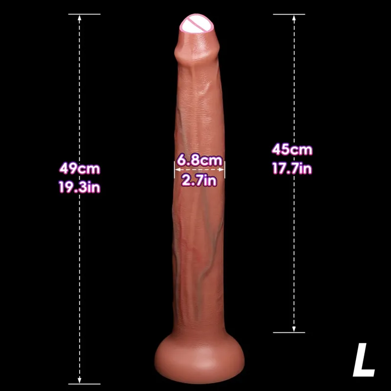 Extra lange realistische Dildos G-Punkt-Stimulation Deep Touch Penis Vagina Analdildo Dick Erwachsene Sexspielzeug für Frauen Männer Butt Plug — image 12