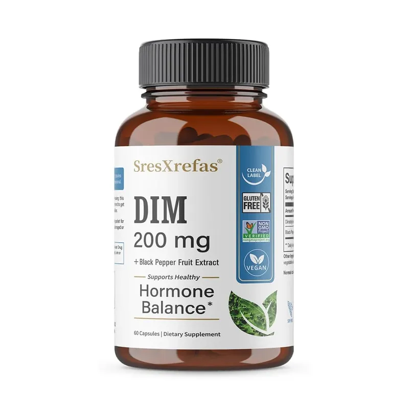 Doplněk DIM 200 mg Unisex podpora menopauzy Podpora antioxidantů Podpora celkového zdraví — image 8