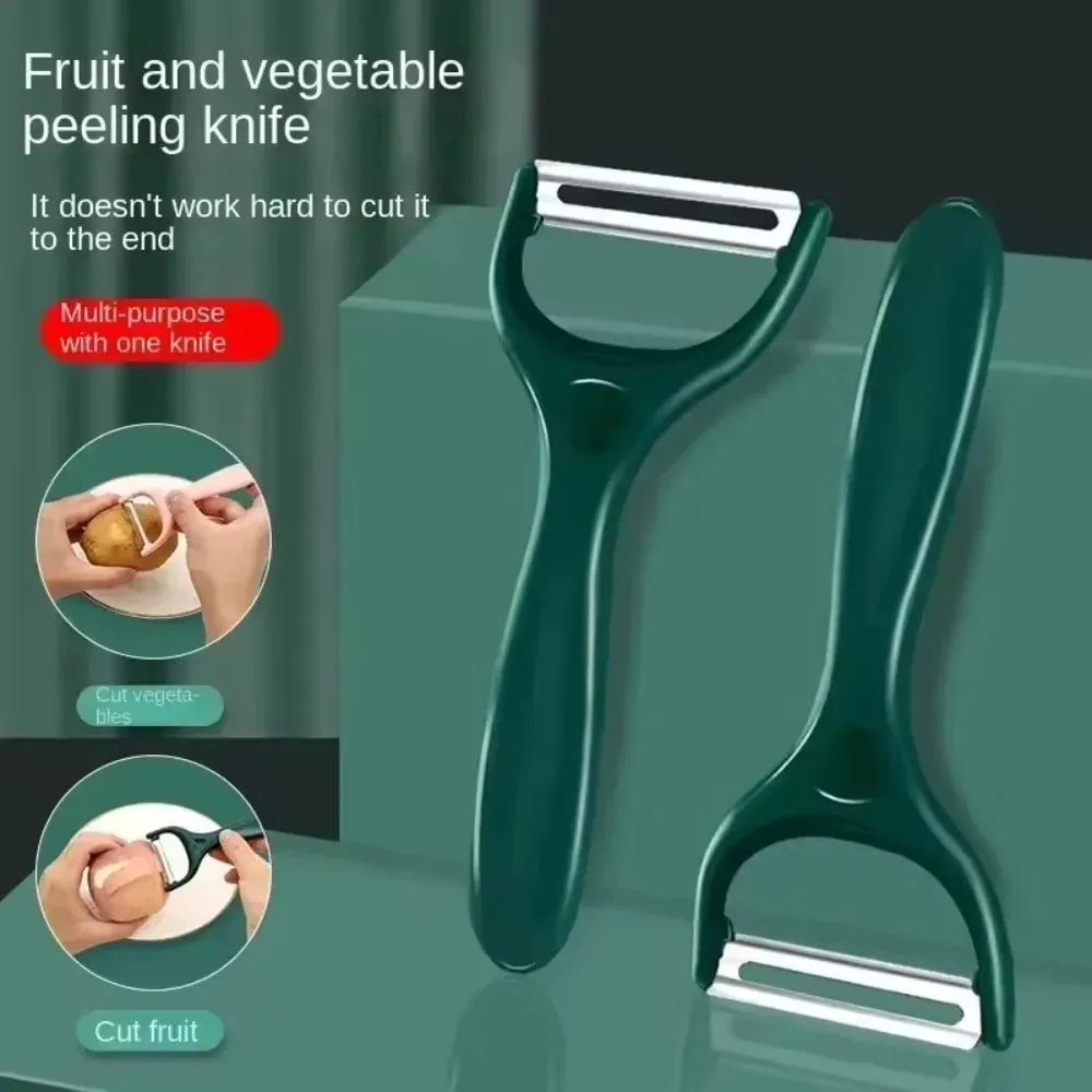 Dụng cụ gọt vỏ rau củ quả sáng tạo bằng thép không gỉ cho khoai tây dưa lê cà rốt tiện ích nhà bếp — image 5