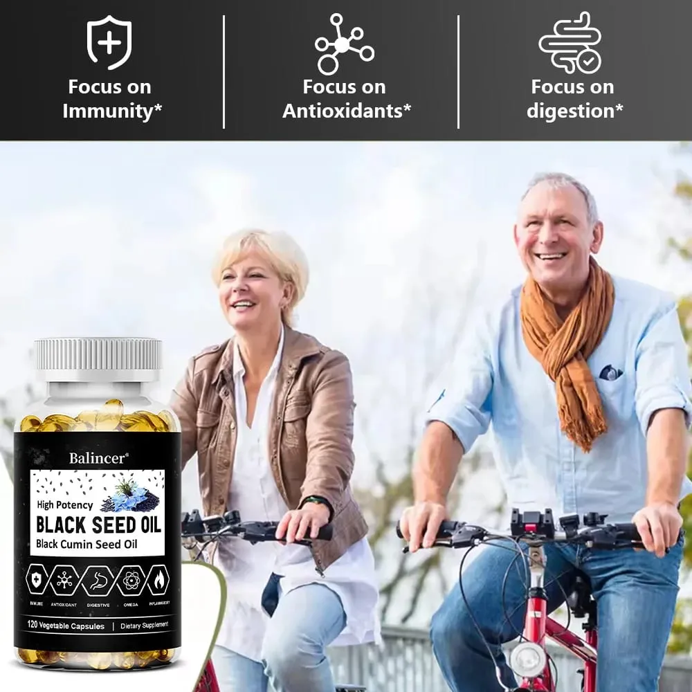 Organic Black Cumin Seed Oil Capsules 500mg Supports Immunity Joint Hair & Skin Health Joint Flexibility & Digestion — image 5