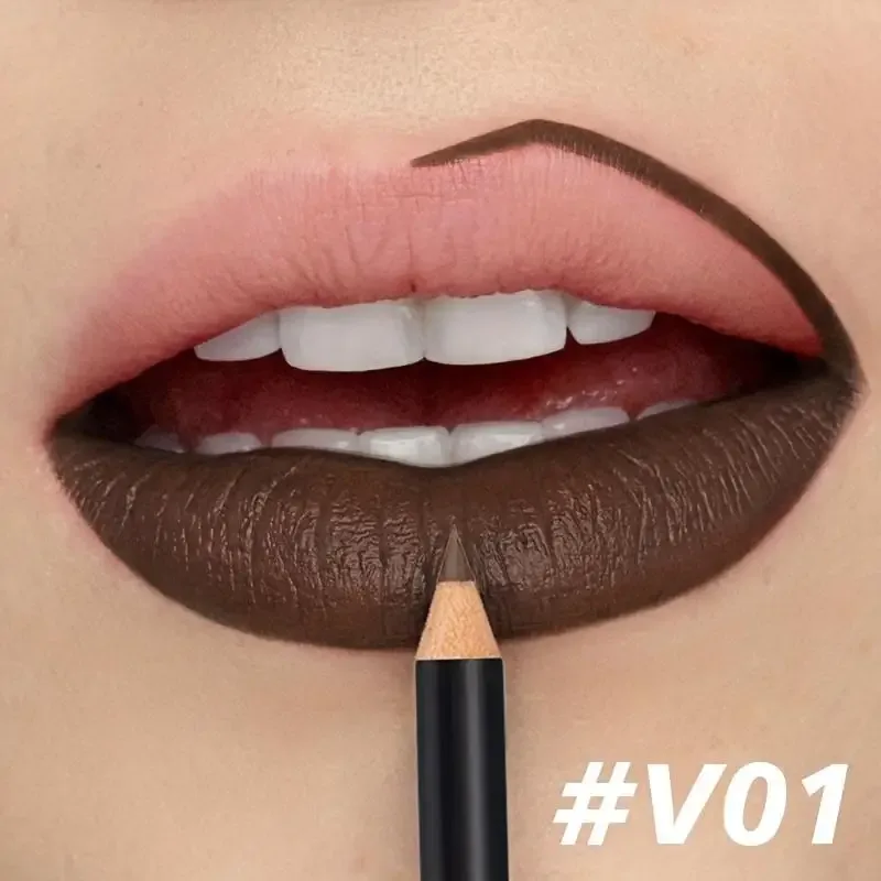 Wood Velvet Matte Lip Liner | Long-Lasting Non-Drying | Versatile Colors | Includes Berry Brown Pink Purple and Red