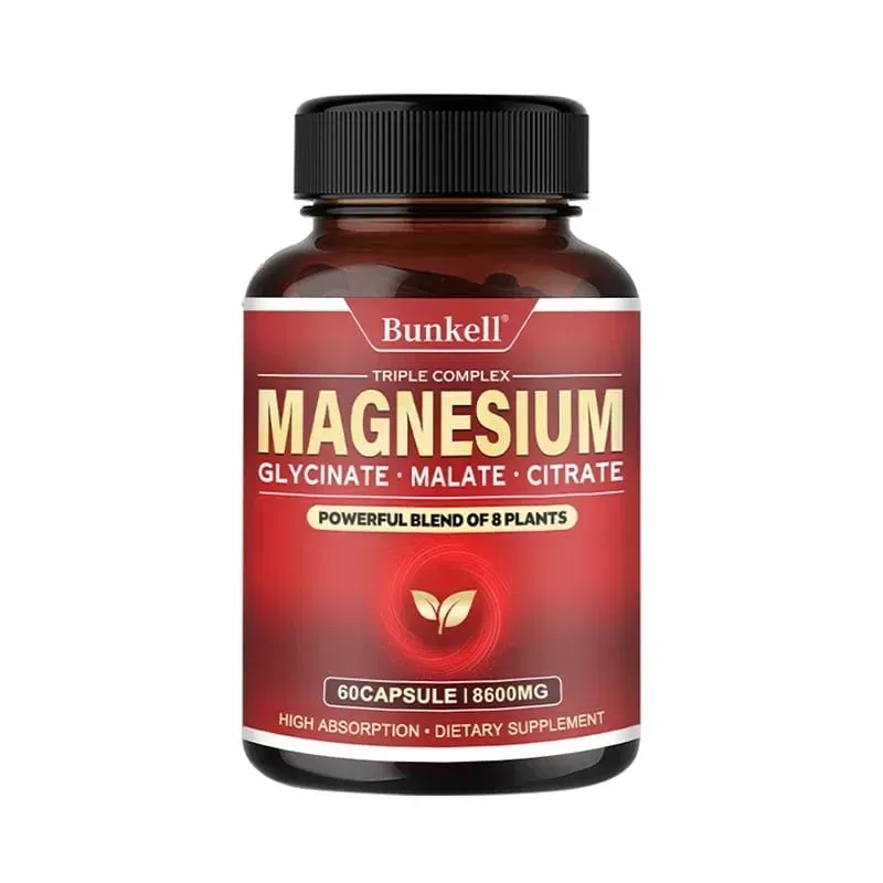 High Absorption Magnesium Glycinate Malate Citrate 100% Chelated Non-GMO Vegetarian Gluten Free 8 600 Mg 120 Capsules — image 11