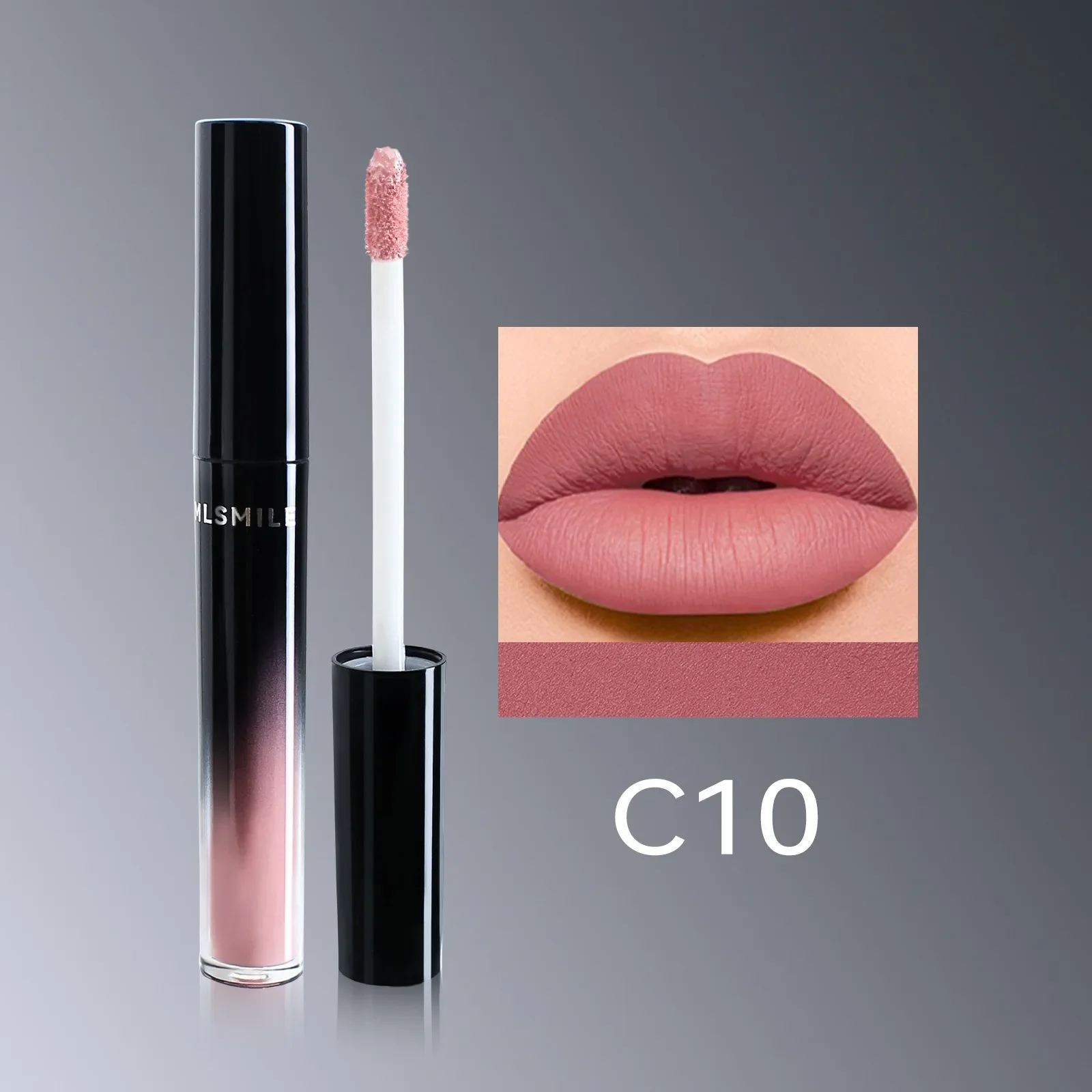 Wasserdichter flüssiger Samt-Matt-Lippenstift, transparentes, feuchtigkeitsspendendes Lippenöl, perlmuttartige, satte Farbe, Lipgloss-Tönung, dauerhafte Kosmetik — image 10