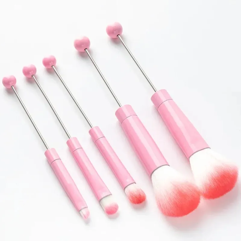 5 pièces pinceaux de maquillage perlés pinceaux uniques perles de Silicone maquillage à réaliser soi-même pinceaux cosmétiques Kit de pinceaux perlés pour bricolage — image 8