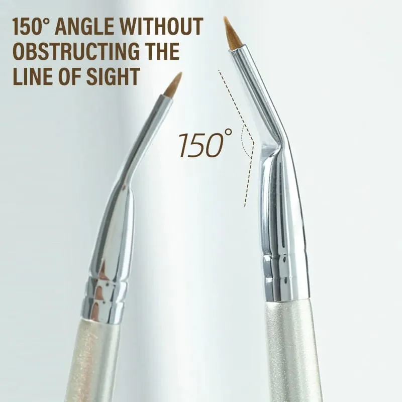 7 ชิ้น Professional Eye ชุดแปรงแต่งหน้า Bent Angled Eyeliner & คอนซีลเลอร์แปรง Under Eye Aegyo Sal Tear Trough Shadow เครื่องมือ — image 4