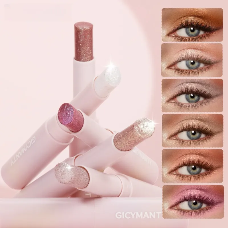 Jelly Eyeshadow Stick Holographic Pearl Shimmer and Delicate Glitter for Eye Brightening Long-Lasting Eyeshadow Highlight Stick — image 2