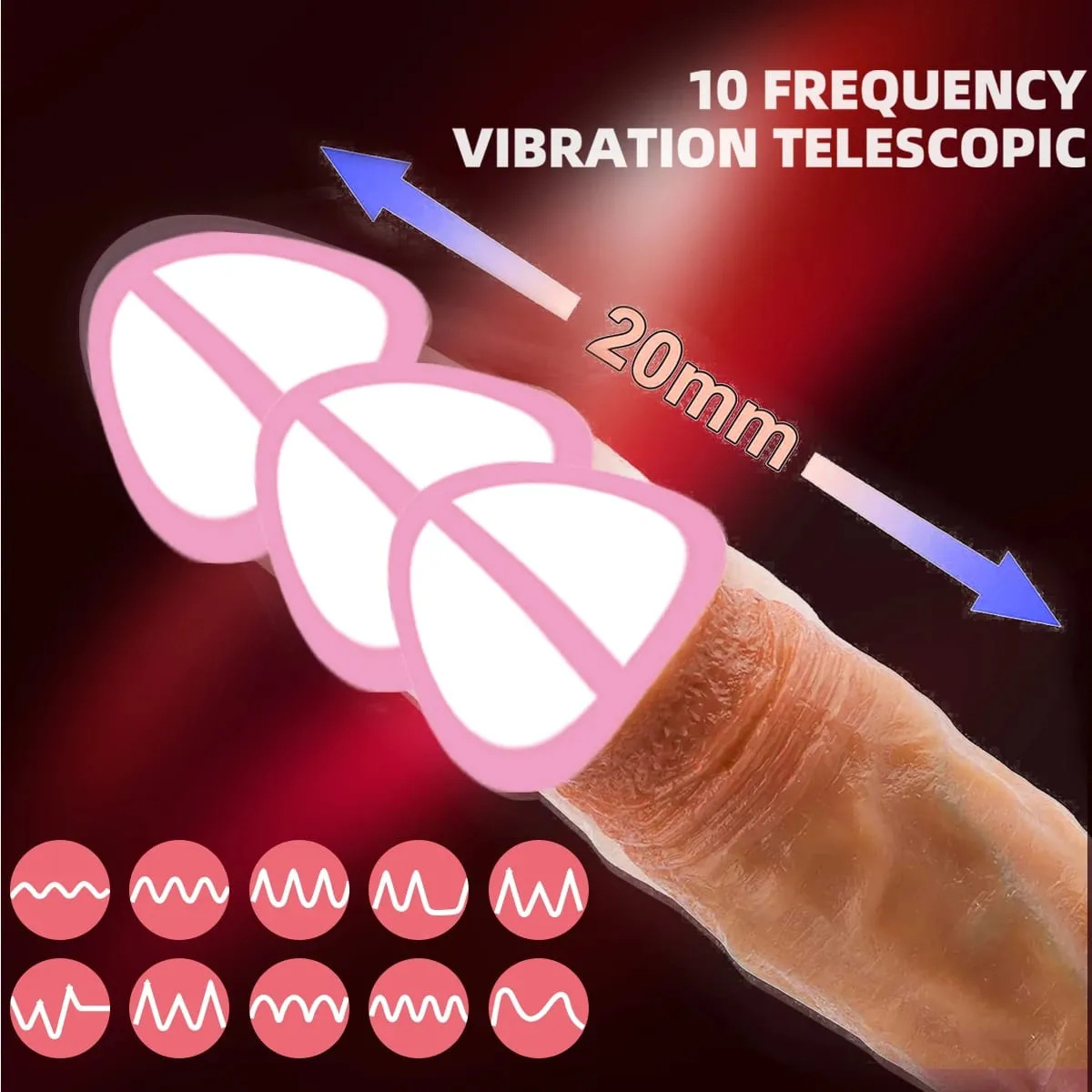 Dicker Dildo-Vibrator für Frauen, realistische Dildos, Penis-Fernbedienung, stoßend, beheizte Vibratoren, Sexspielzeug, Anal-G-Punkt-Stimulatoren