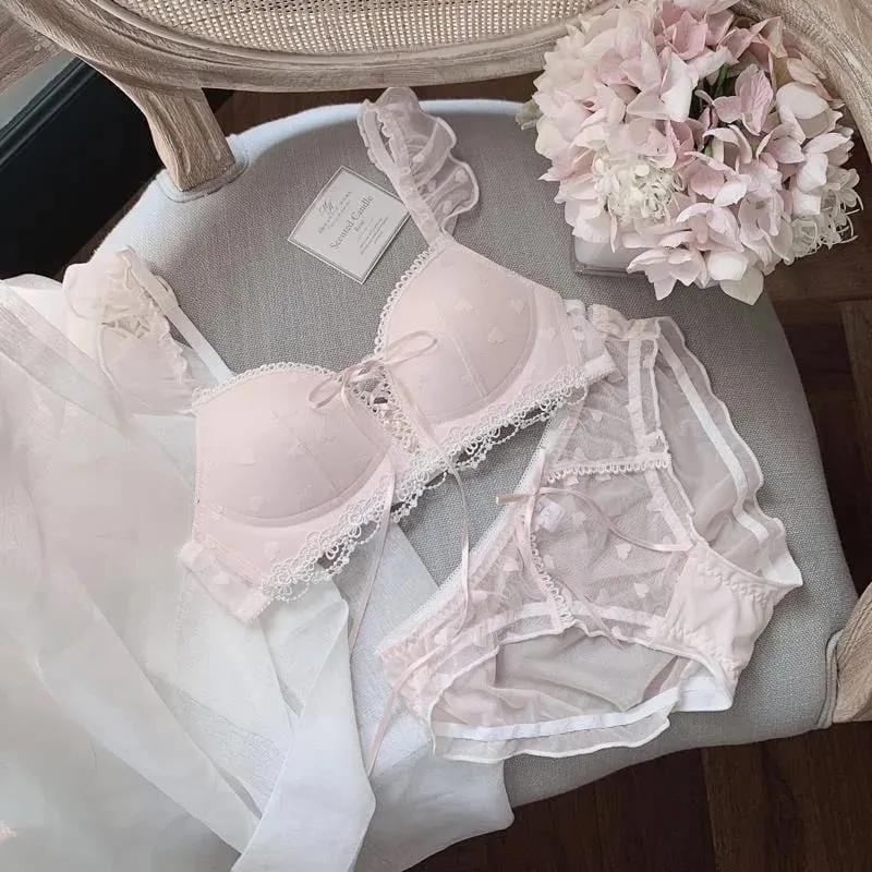 น่ารักสไตล์เยอรมันชุด Bralette ไร้สายลูกไม้การฝึกอบรม Bra สำหรับวัยรุ่น Sweet First Bra สำหรับหน้าอกขนาดเล็กสบายสาวชุดชั้นใน — image 2