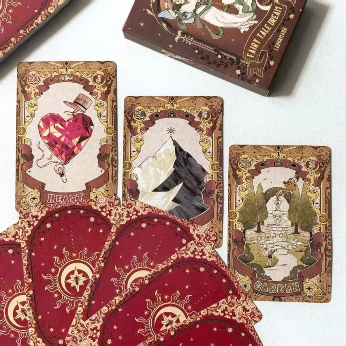 Fairy Tale Dream Lenormand Tarot Deck - 44 kort Bordspil Illustration Tema til spådom og historiefortælling — image 6