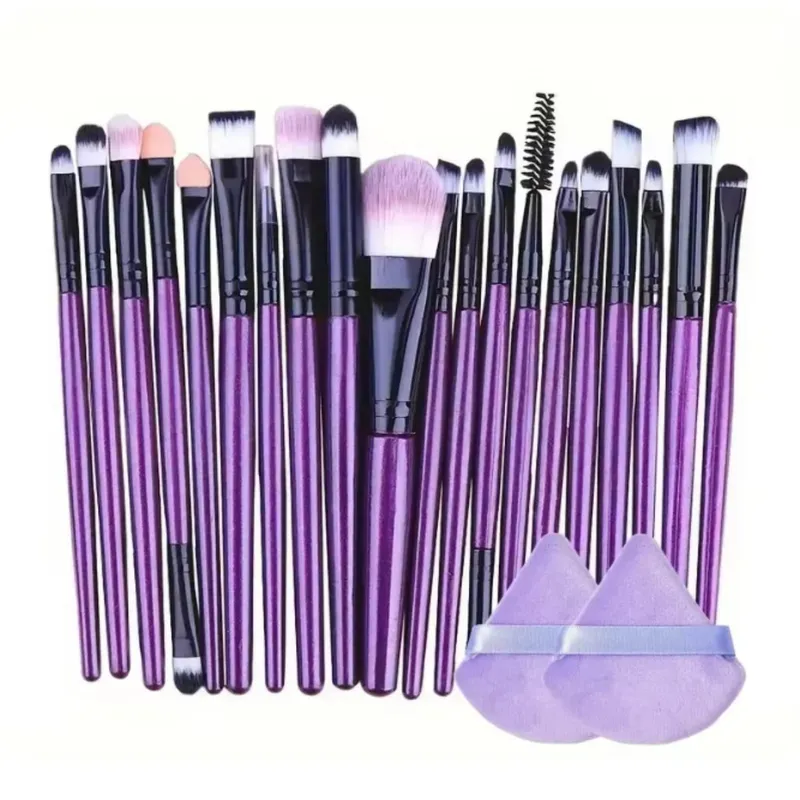 20 stk Makeup børste sæt Eyeliner Brush Blending Brush Makeup børster til kinder Øjen kosmetisk foundation børste Make up børster sæt — image 1